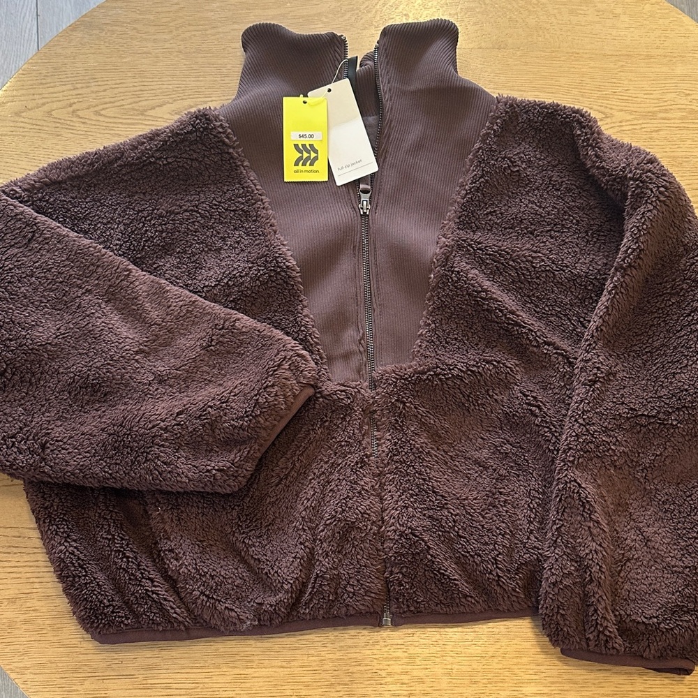 All in Motion tuscan Brown womens Puffer Jacket NWT small
